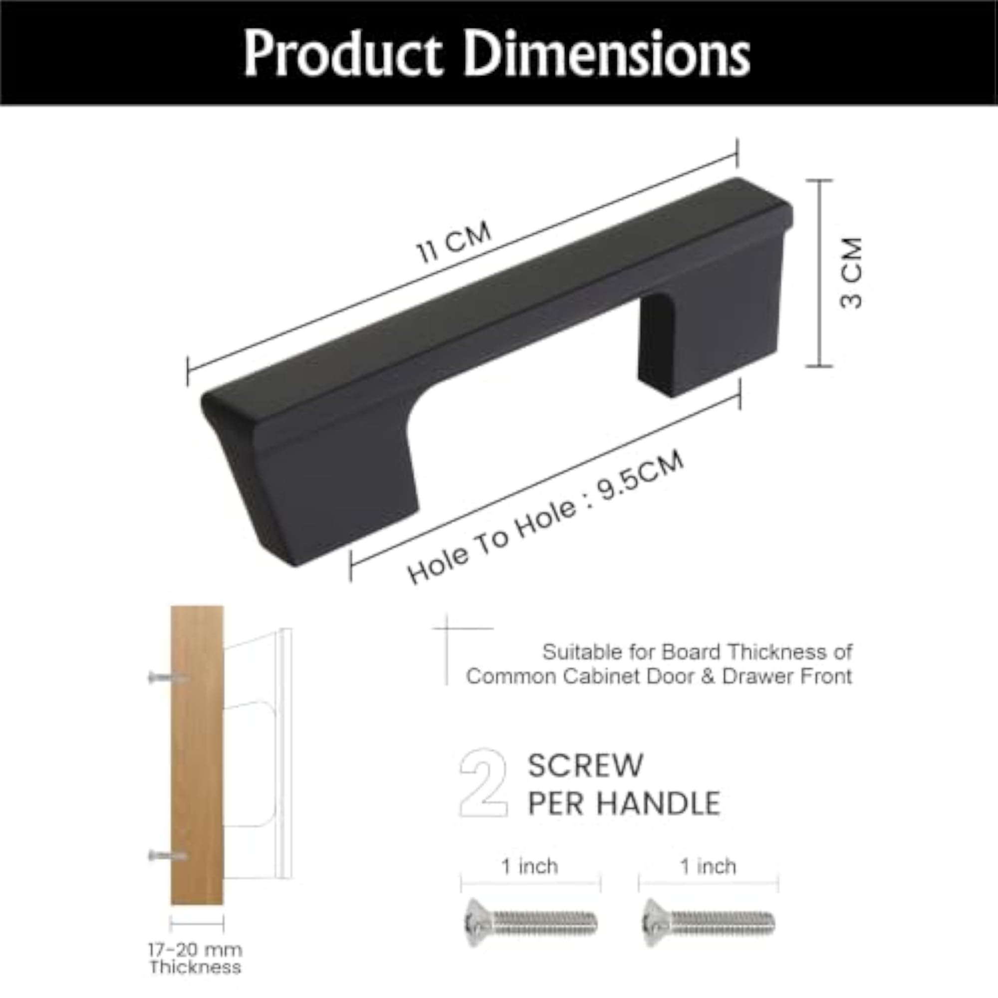 4 Piece Drawer Handle for Kitchen and Cabinet